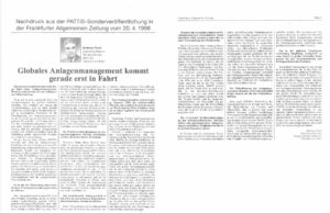 Globales Asset Management kommt in Fahrt